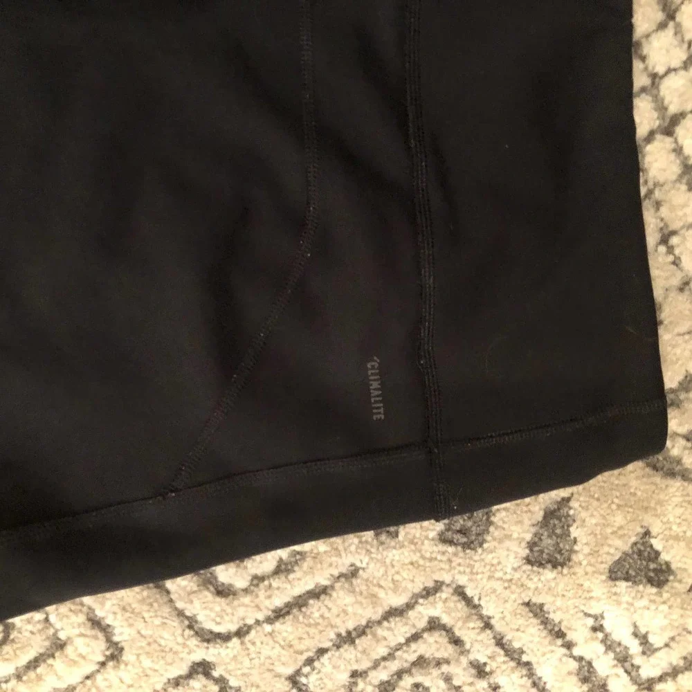 adidas black three stripe pants large - Picture 4 of 6